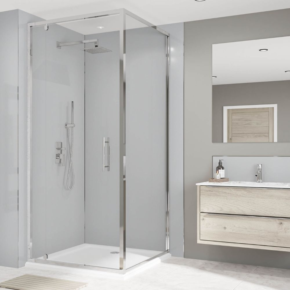 Wetwall Alloy Urban Grey Shower Panel