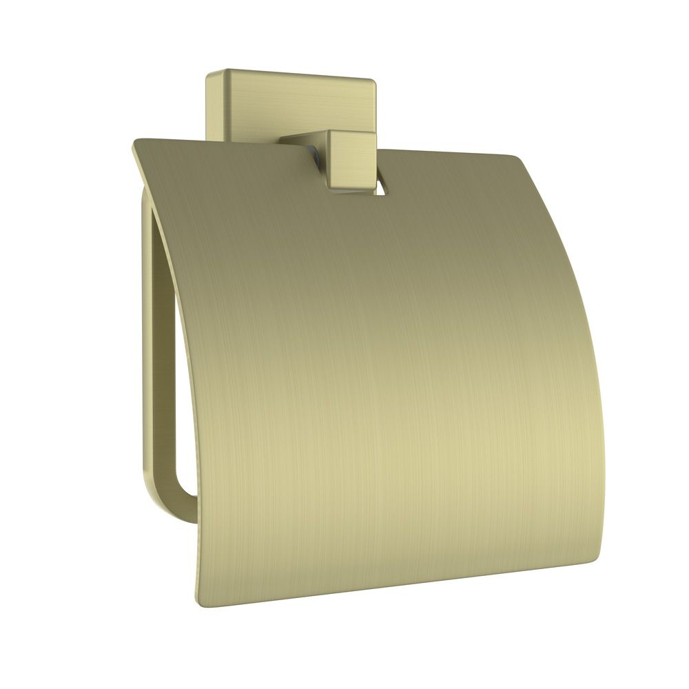 Jaquar Kubix Prime Brass Matt Toilet Roll Holder With Stainless Steel Flap