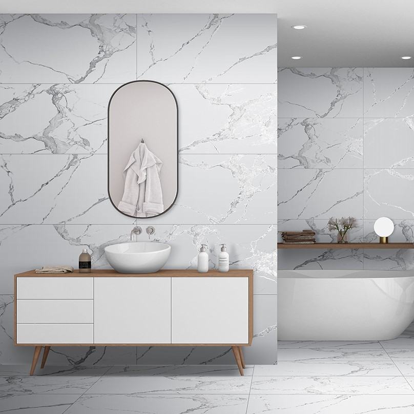 Athens Grey Matt Carving 600 x 1200 Porcelain Floor & Wall Tiles - 1.44m2