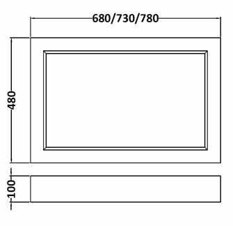 Bayswater Pointing White Bath Front Panel - 1800mm