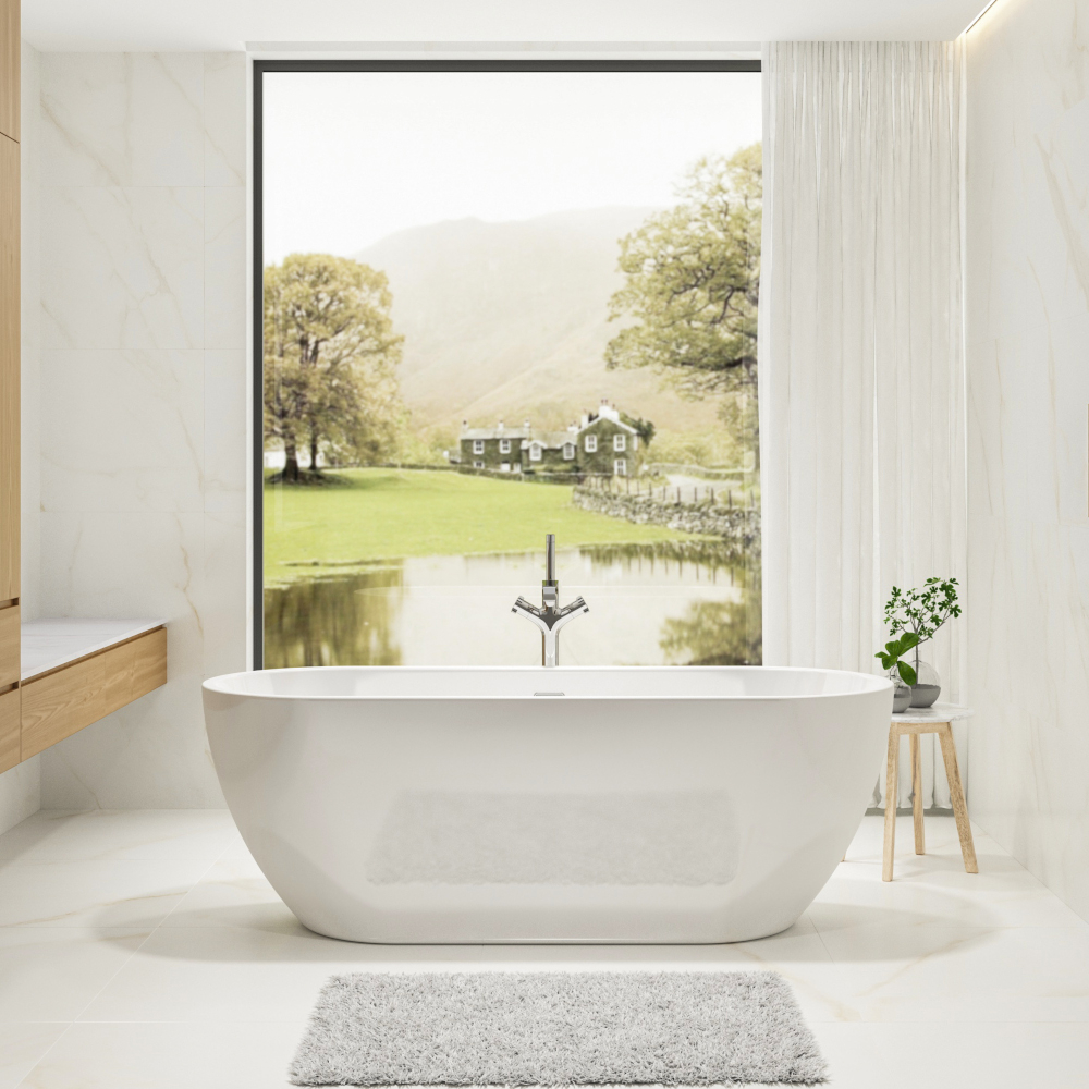 Charlotte Edwards Belgravia 1700 x 670mm Gloss White Modern Freestanding Bath