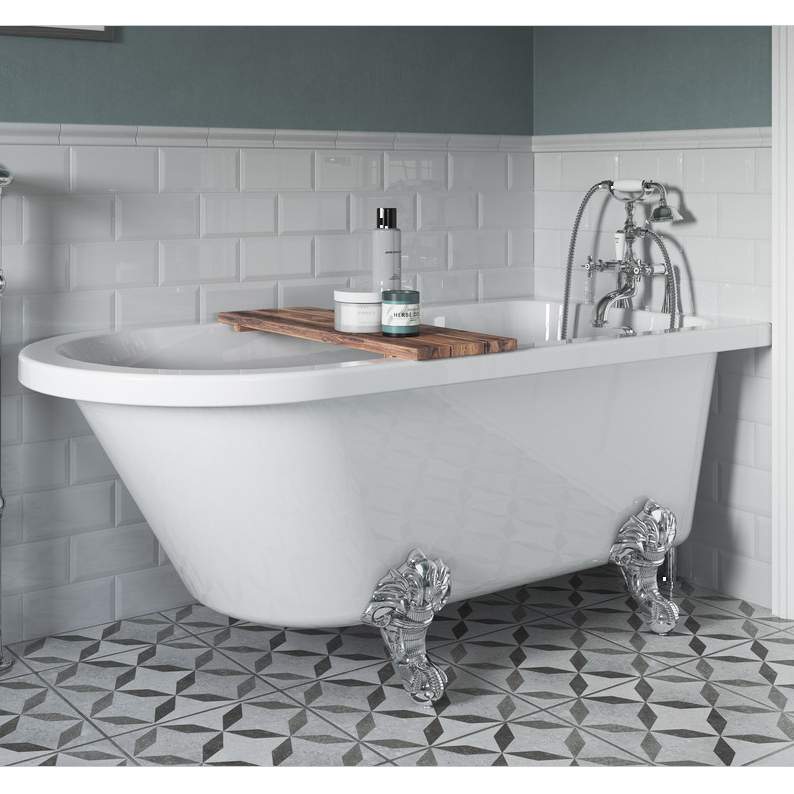 Elizabeth 1500mm Traditional Freestanding Bath with Chrome Feet