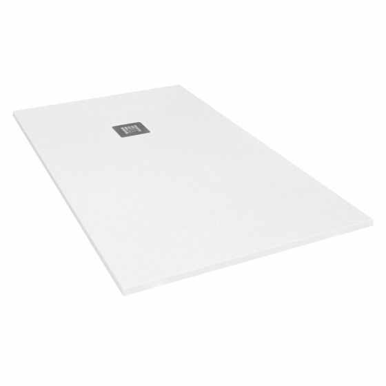 Giorgio2 Cut-To-Size White Slate Effect Shower Tray - 1500 x 900mm