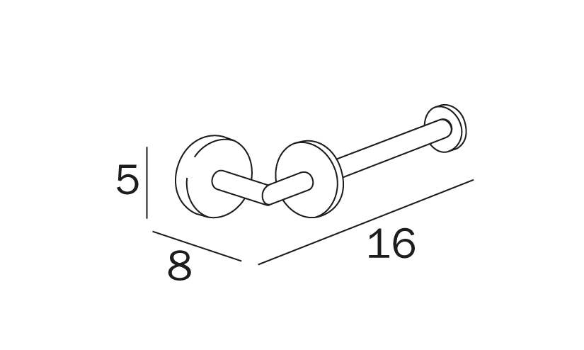 Inda Forum Toilet Roll Holder A36250 Toilet Accessories