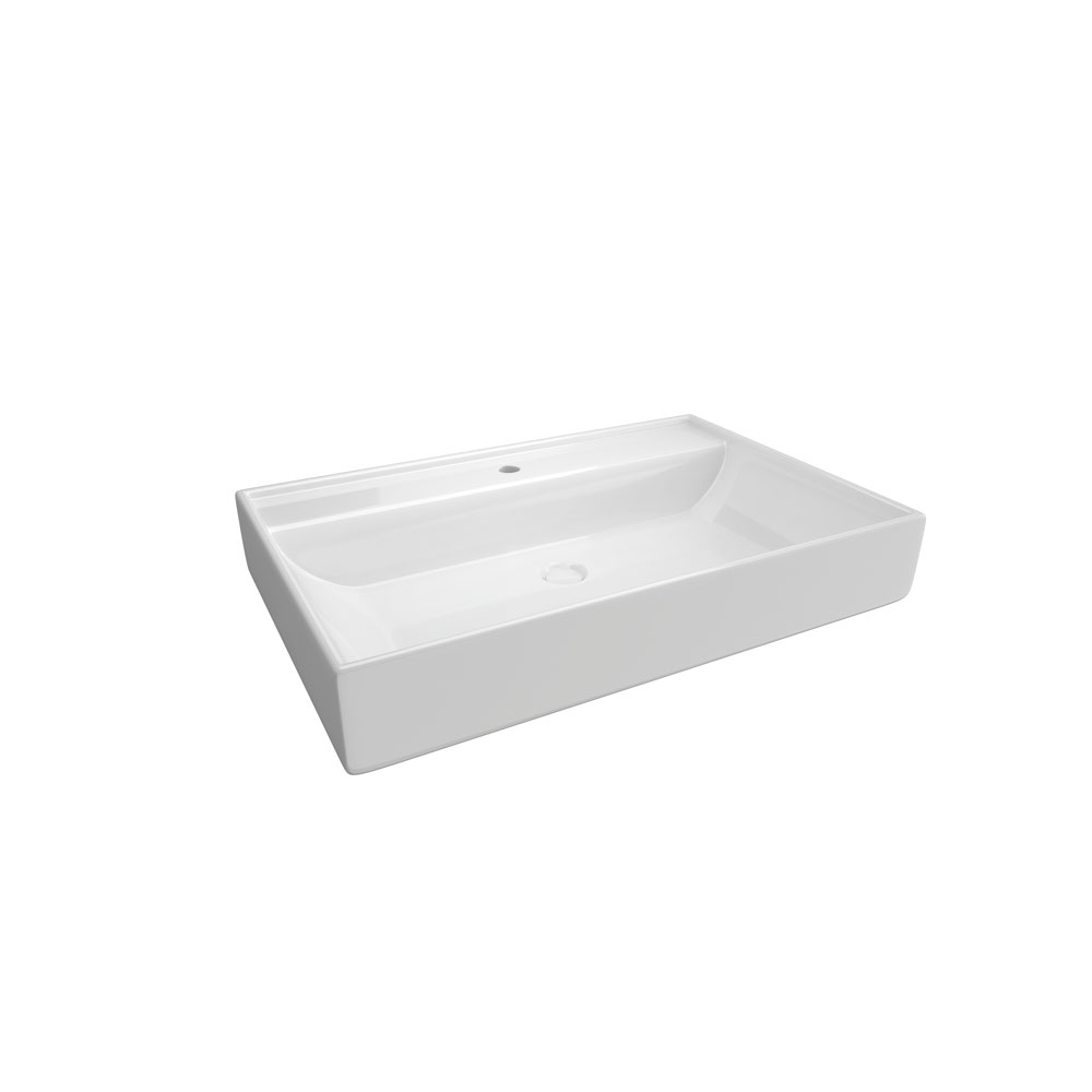 Artize Lexa 800x520MM White Wall Hung Basin With Fixing Accessories