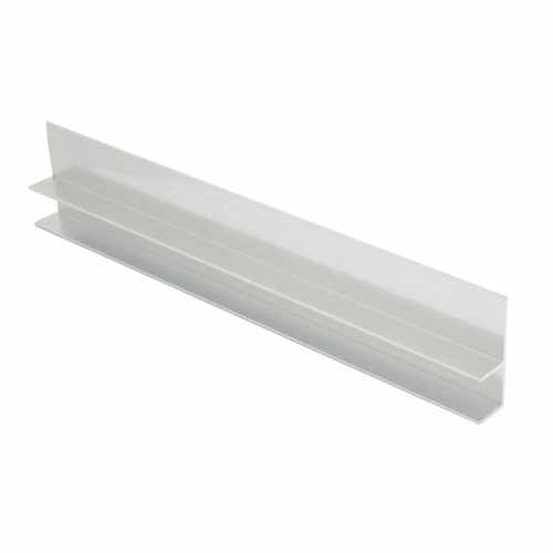 Genesis 8mm Aluminium Glass Panel / Shadow Gap Trim - Bright Silver