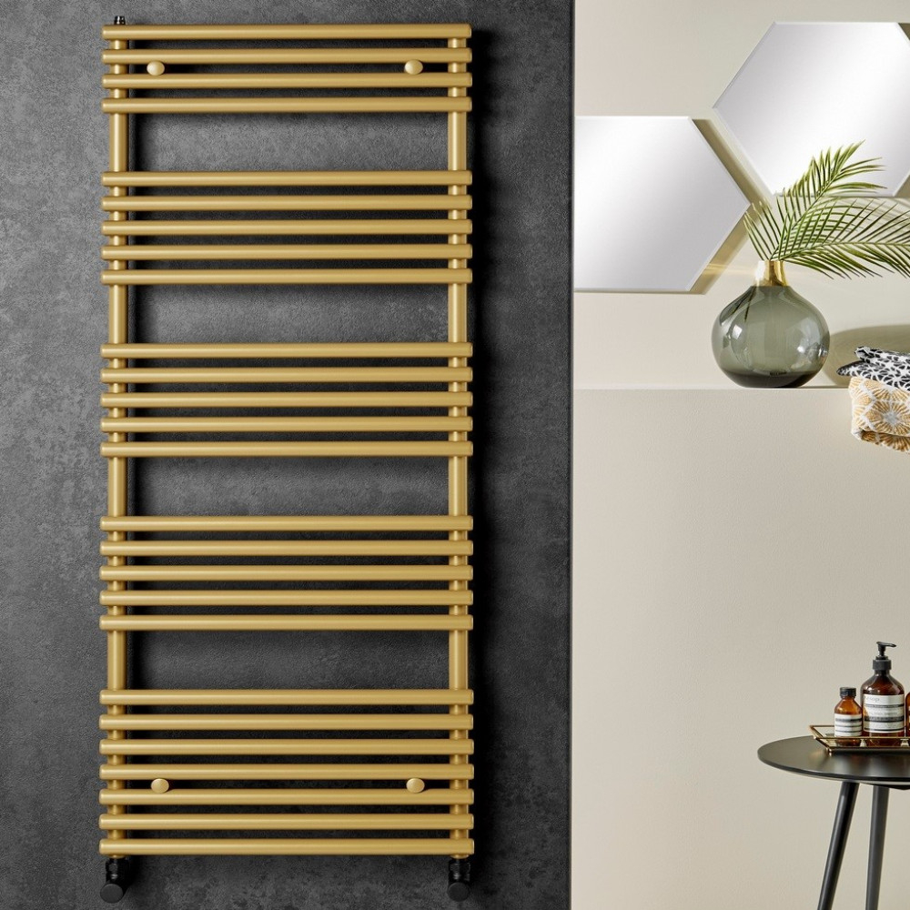 Redroom TT Lux Gold Look Designer Towel Radiator 1635 x 496mm - Barwick