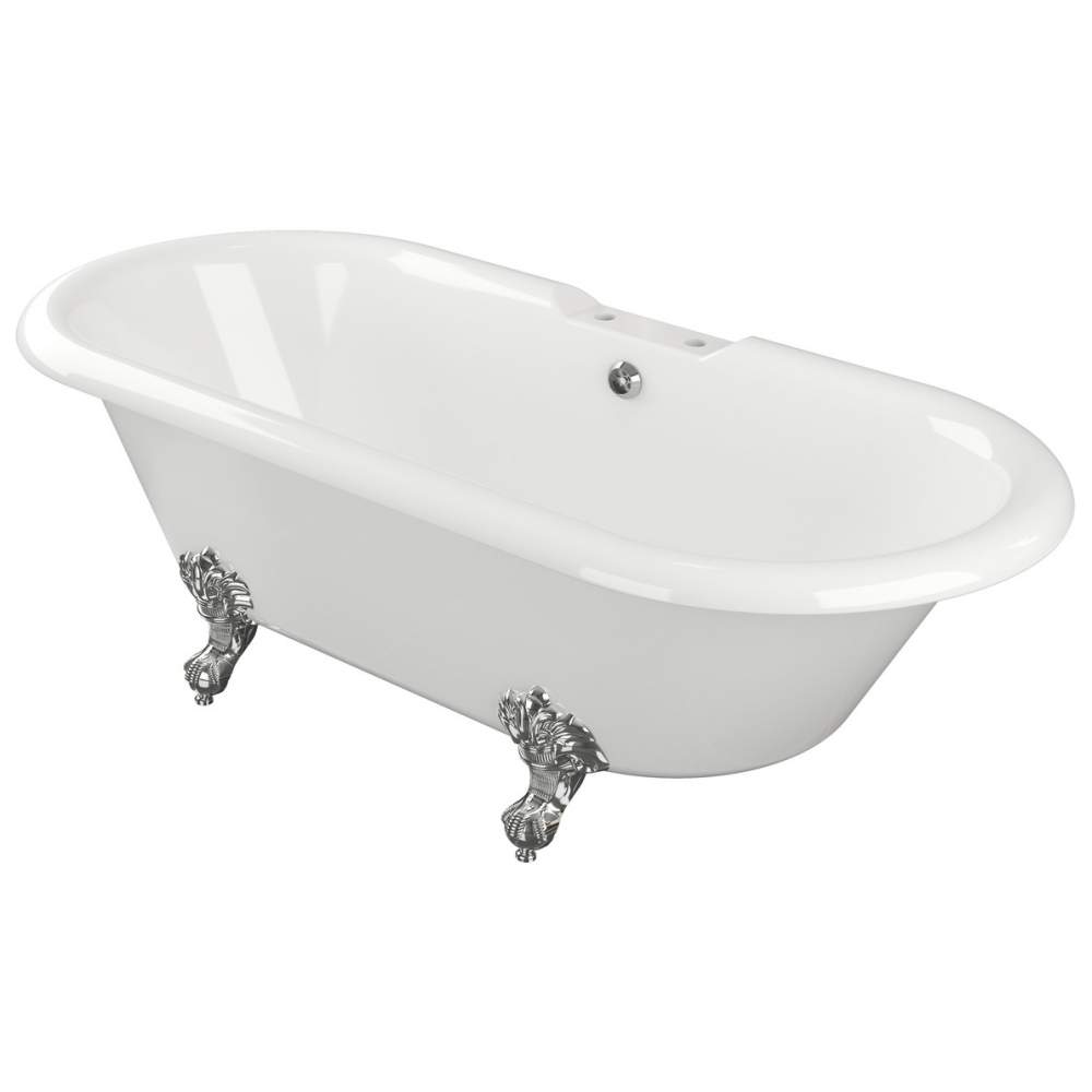 Runner Traditional 1690mm Roll Top Bath Chrome Feet