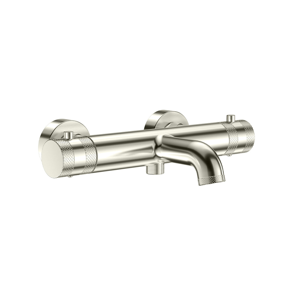 Lancia Core Brushed Nickel Wall Mounted Thermostatic Bath Shower Mixer