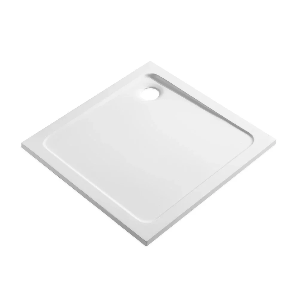 Lancia Eco-Stone 700 x 700mm White Square Shower Tray